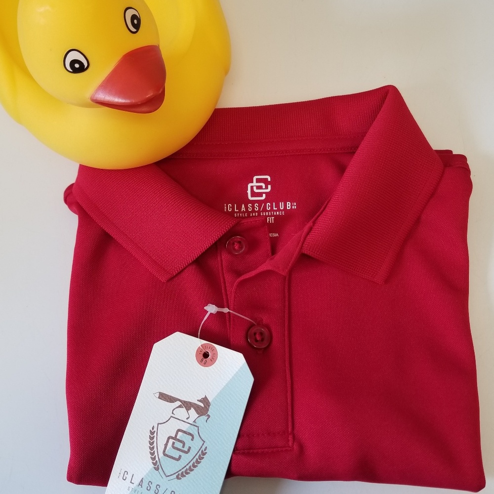 The classic club red polo shirt